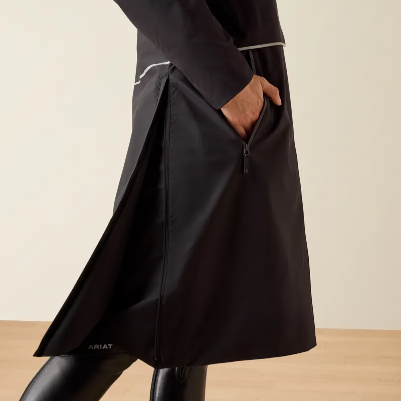 Ariat Women's Long Rider Waterproof Coat - Black-3
