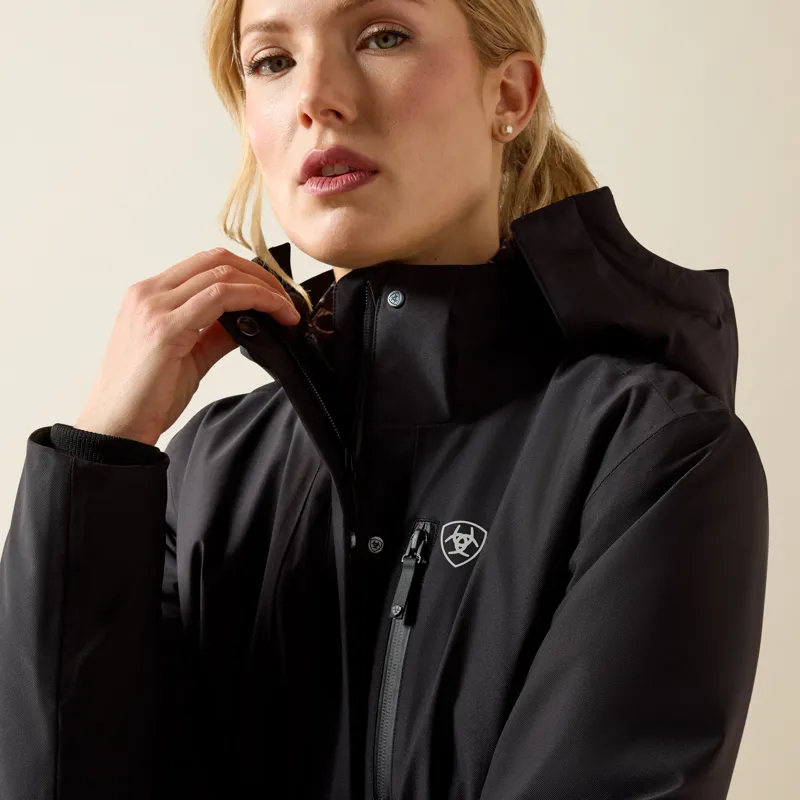 Ariat Women's Long Rider Waterproof Coat - Black-4