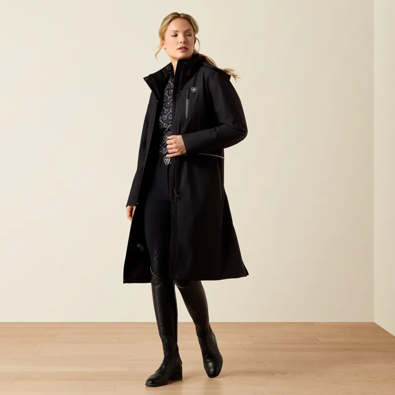 Ariat Women's Long Rider Waterproof Coat - Black-1
