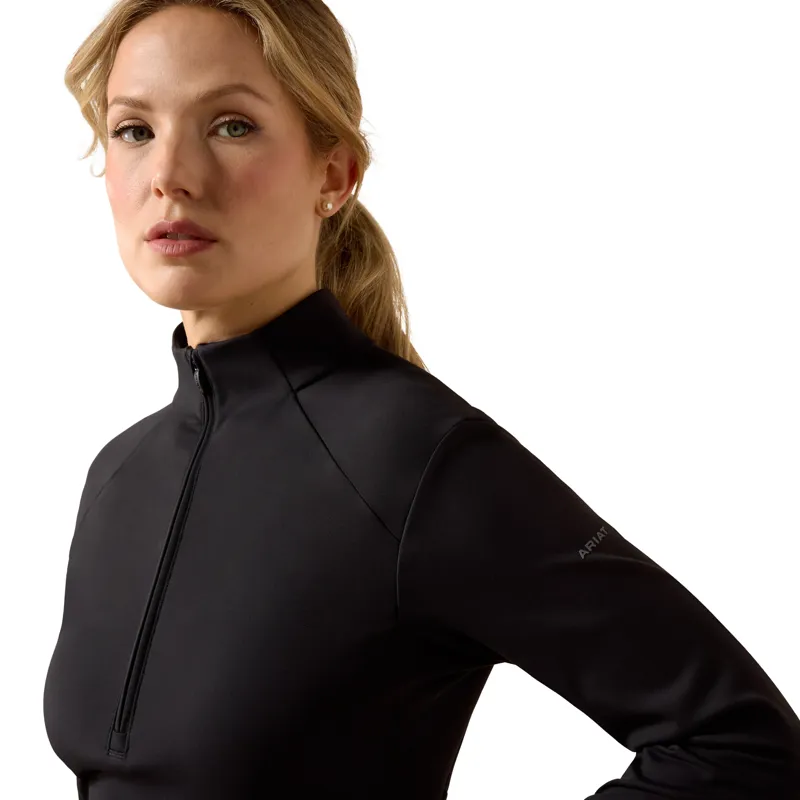 Ariat Women's Avail 1/2 Zip Base Layer - Black-3