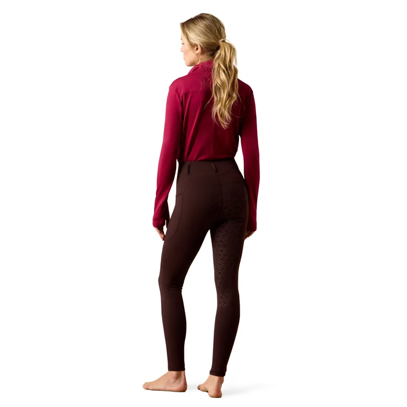 Ariat Women's Venture 2.0 Thermal Full Seat Tights - Chocolate Plum-2