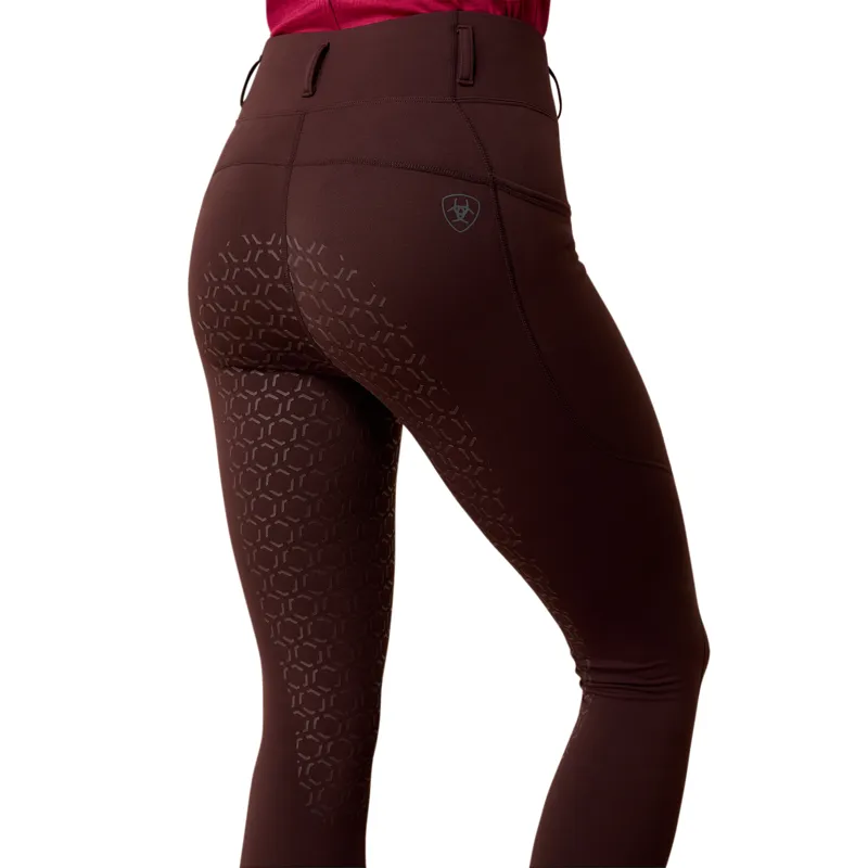 Ariat Women's Venture 2.0 Thermal Full Seat Tights - Chocolate Plum-3