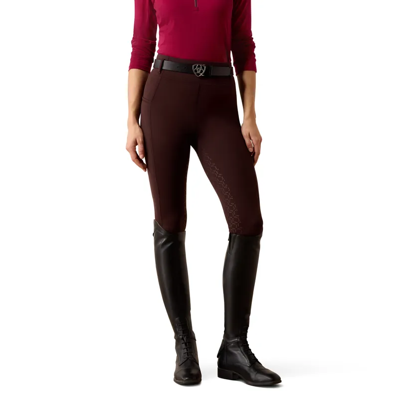 Ariat Women's Venture 2.0 Thermal Full Seat Tights - Chocolate Plum-4