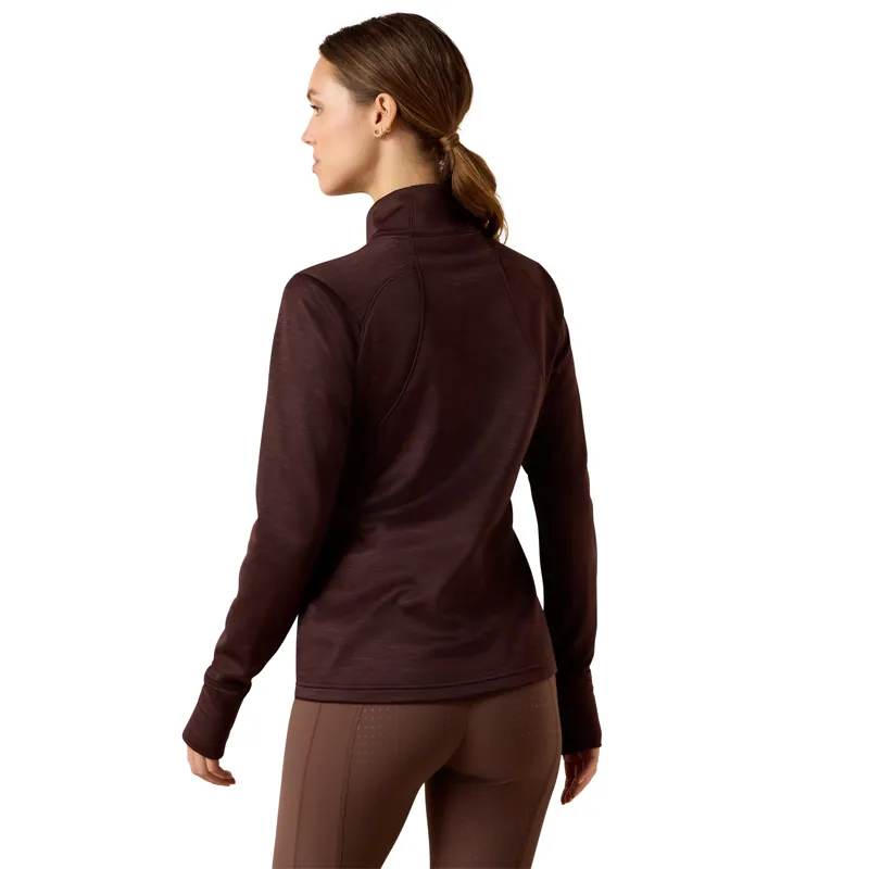 Ariat Women's Team EQ 1/2 Zip Pullover - Chocolate Plum-1