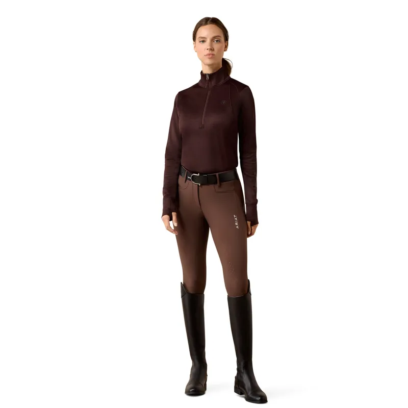 Ariat Women's Team EQ 1/2 Zip Pullover - Chocolate Plum-3