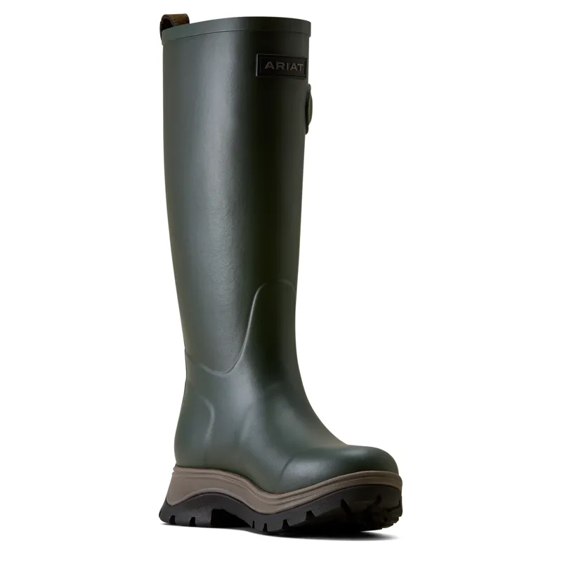 Ariat Women's Woodstock Rubber Welly Boot - Olive Night-2