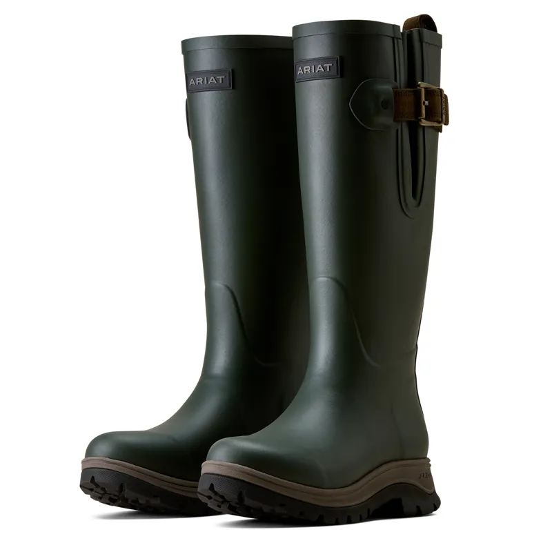 Ariat Women's Woodstock Rubber Welly Boot - Olive Night-3