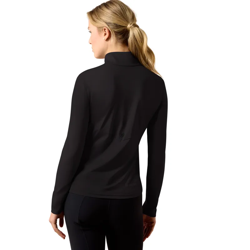 Ariat Women's Lunaveil 1/2 Zip Base Layer - Black-1