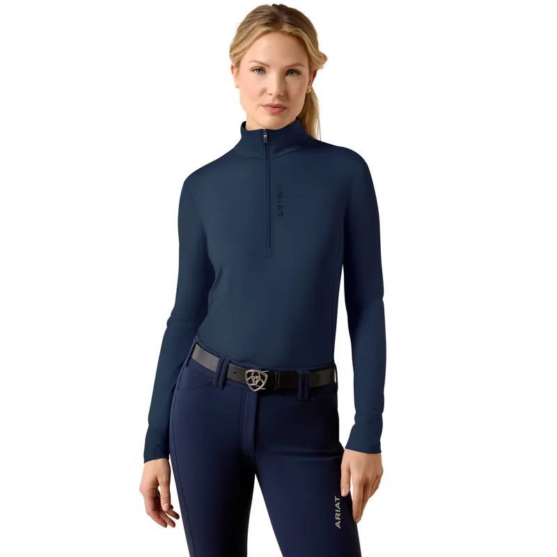 Ariat Women's Lunaveil 1/2 Zip Base Layer - Navy