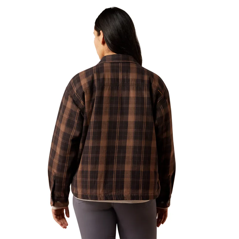 Ariat Women's Rebar Flannel Insulated Shirt Jacket - Rain Drum