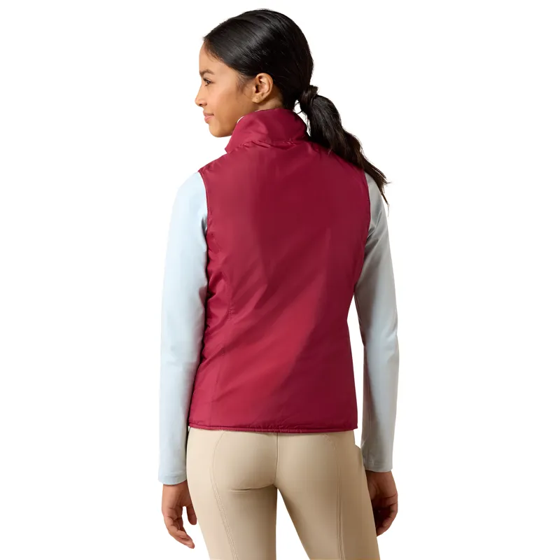Ariat Youth Bella Reversible Insulated Vest - Vanilla Ice Horsin' Around-2