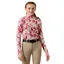 Ariat Youth LunaVeil 1/4 Zip Base Layer - Vanilla Horsein' Around Print