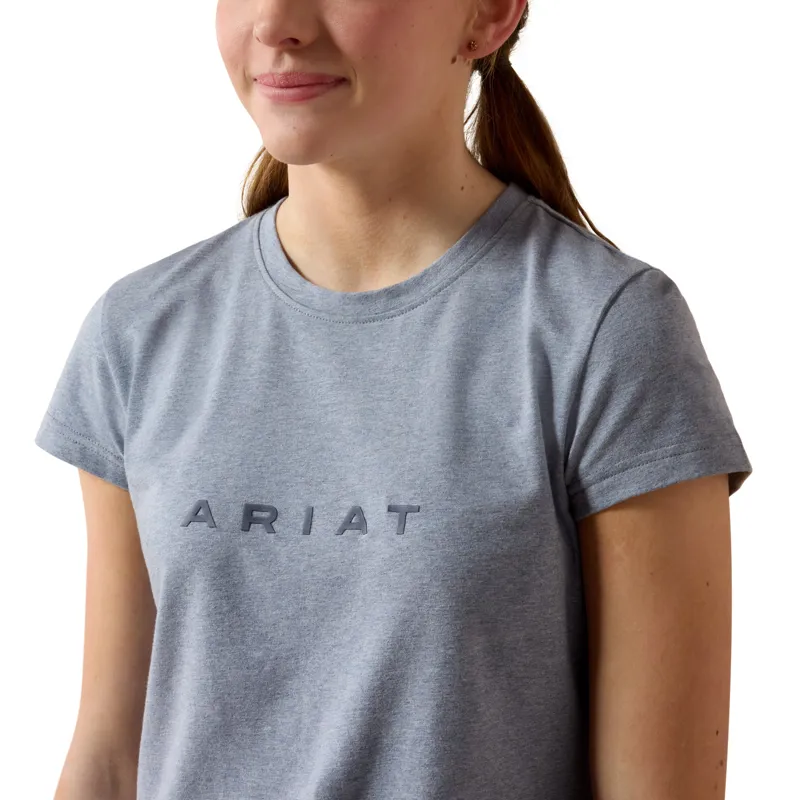 Ariat Youth The Logo T-Shirt - Blue Grey Heather-2