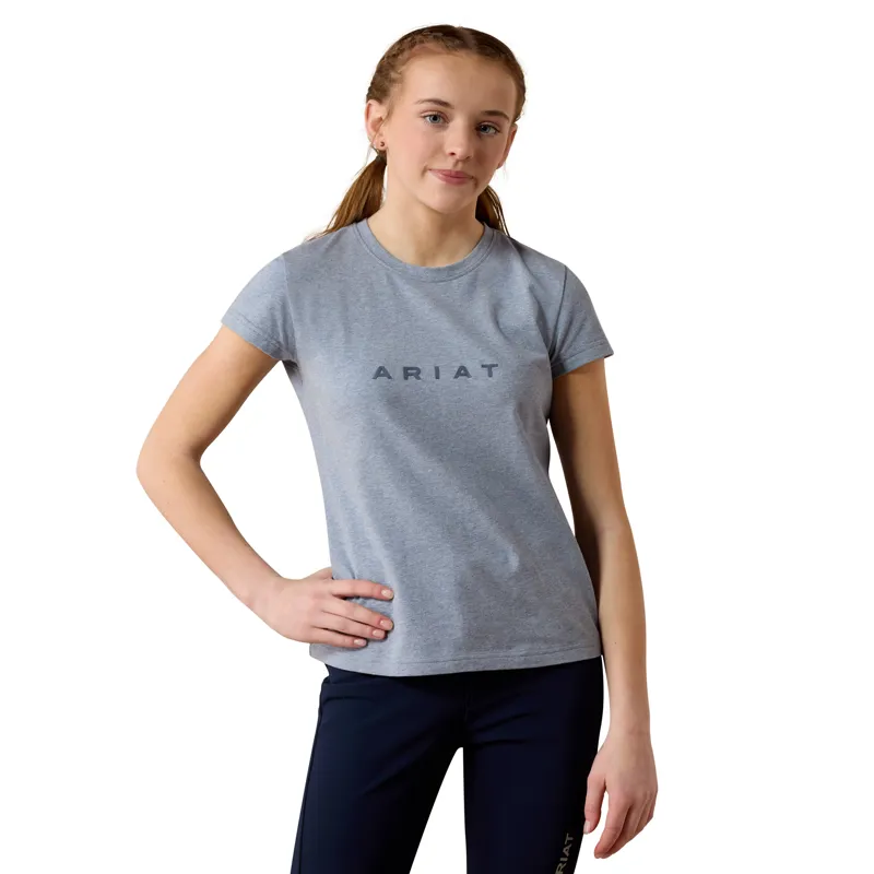 Ariat Youth The Logo T-Shirt - Blue Grey Heather