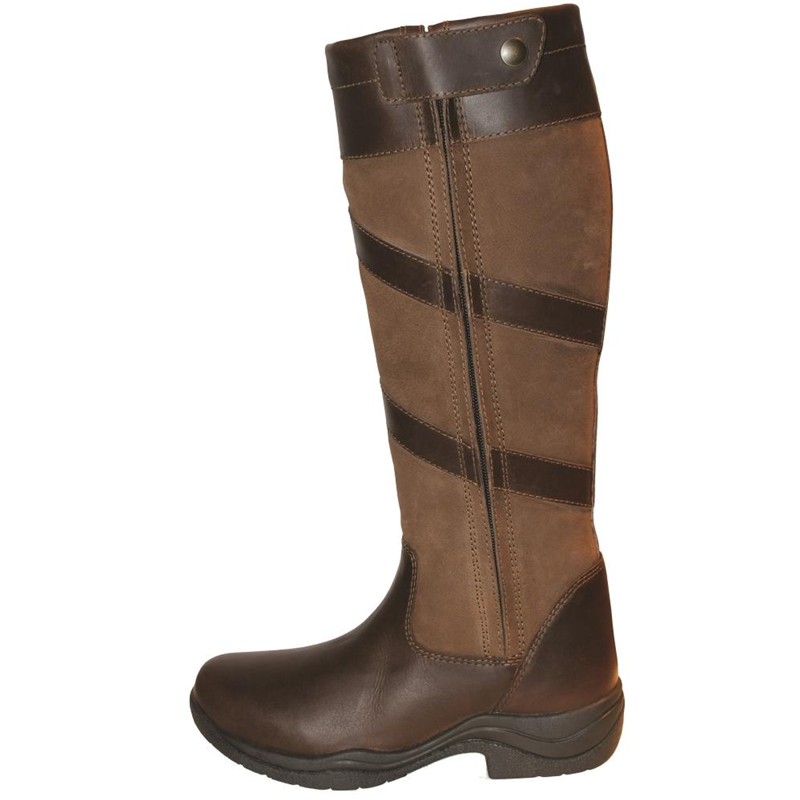 Mark Todd Waterproof Tall Zip Boots - Brown-1