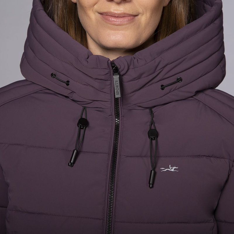 Schockemohle SPFenja Style Ladies Quilted Jacket - Deep Mauve-7