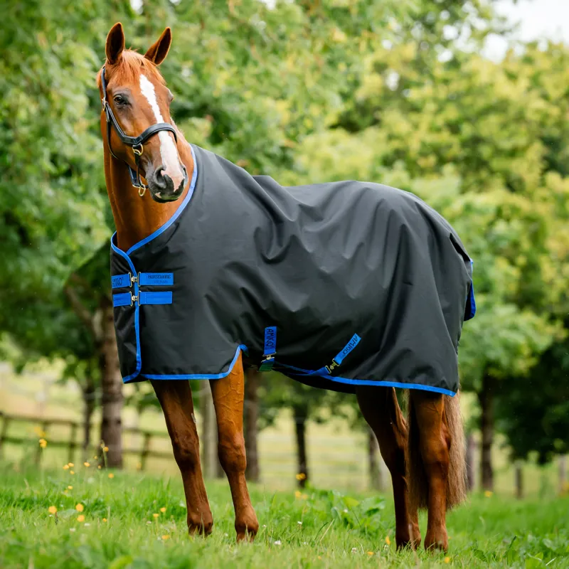 Horseware Amigo Ripstop 900 Fleece Lined Original 50g Turnout Rug - Black/Classic Blue