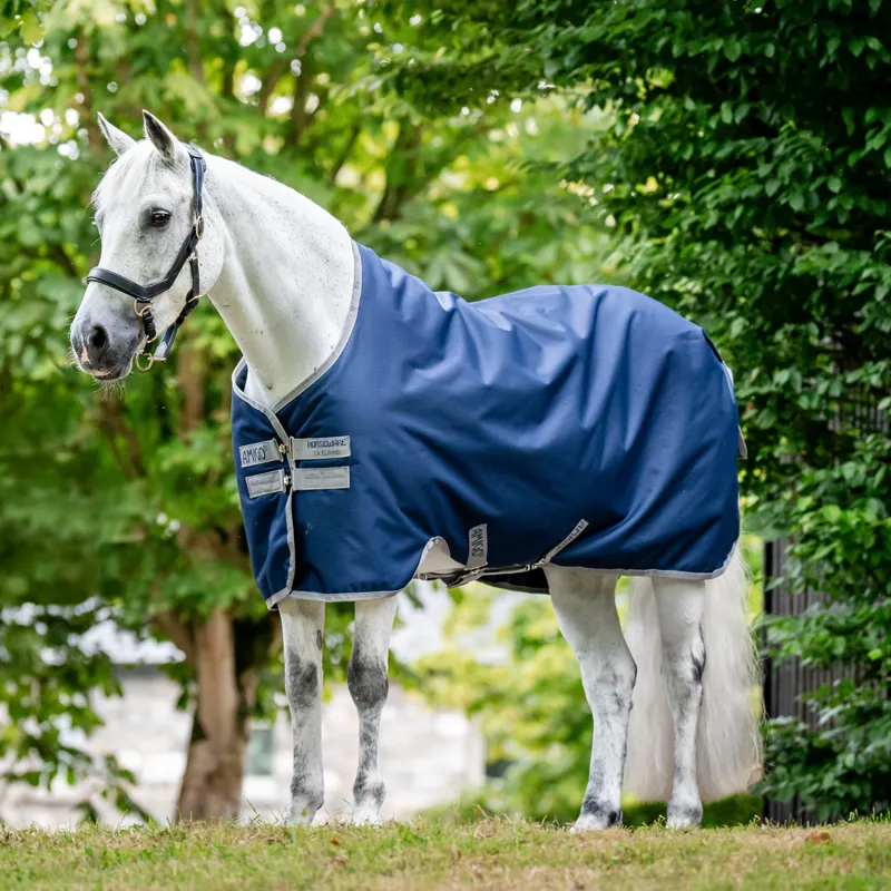 Horseware Amigo Ripstop 900 Fleece Lined Original 50g Turnout Rug - Navy/Titanium Grey