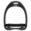 Flex-On Aluminium Inclined Ultra-Grip Stirrups - Black/Black/Black