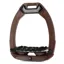 Flex-On Safe-On Inclined Ultra-Grip Stirrups - Brown/Black/Brown