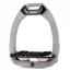 Flex-On Safe-On Inclined Ultra-Grip Stirrups - Grey/Black/Pink Rose