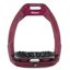 Flex-On Safe-On Inclined Ultra-Grip Stirrups - Plum Caspia/Black/Plum Caspia