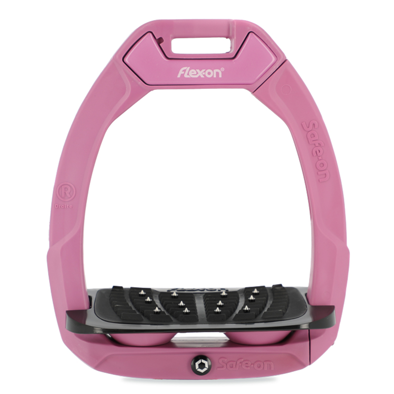 Flex-On Safe-On Inclined Ultra-Grip Stirrups - Spring Crous/Black/Spring Crous