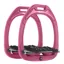 Flex-On Green Composite Stirrups - Inclined Ultra Grip - Ibis Rose