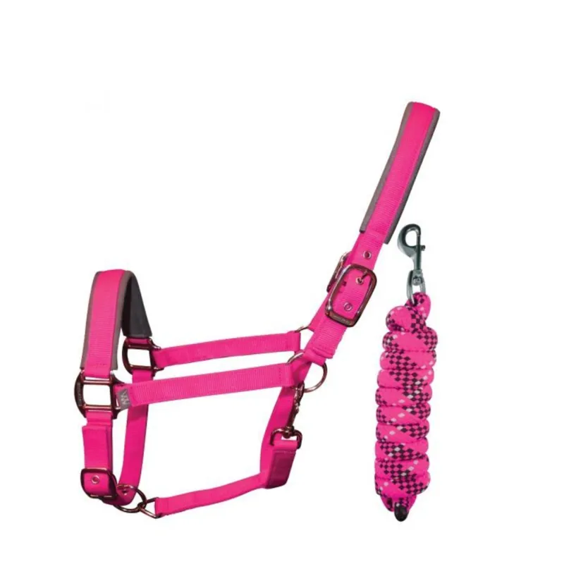 Woof Wear Headcollar and Leadrope - Berry