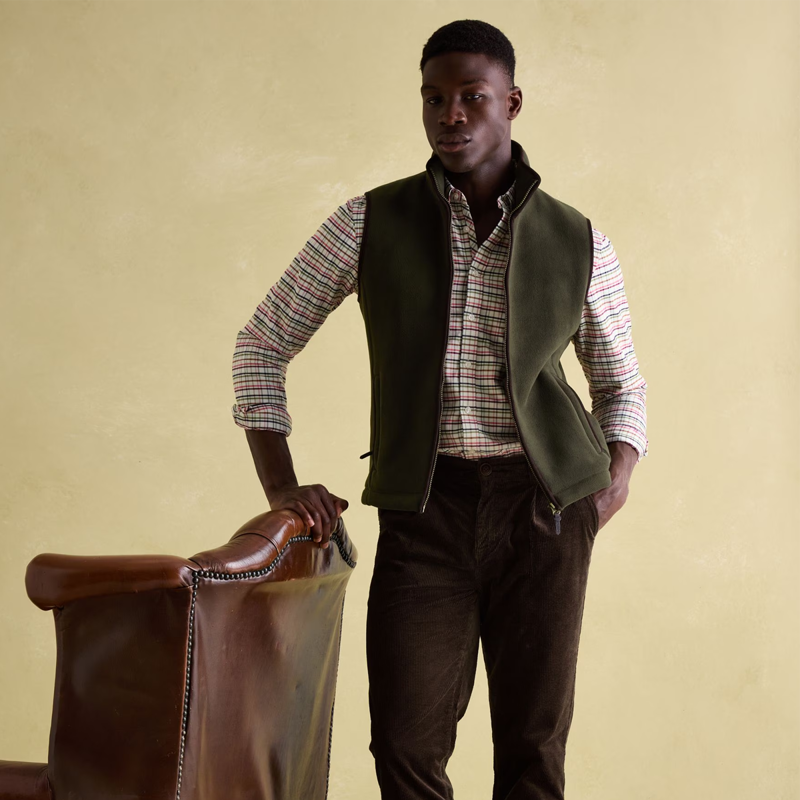 Joules Men's Greenfield Fleece Gilet - Green-3