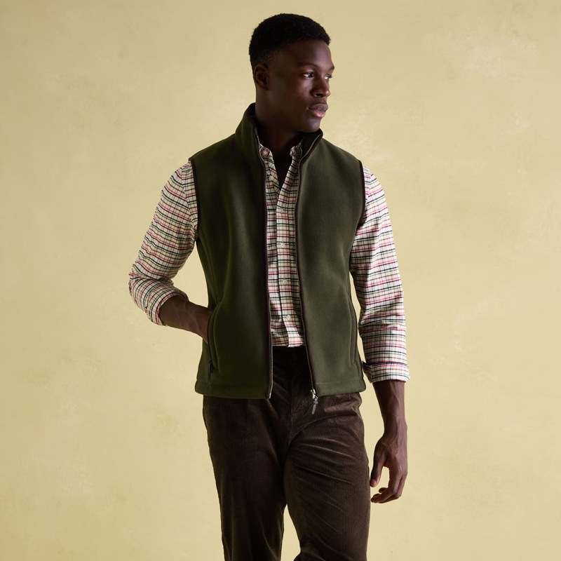 Joules Men's Greenfield Fleece Gilet - Green-1