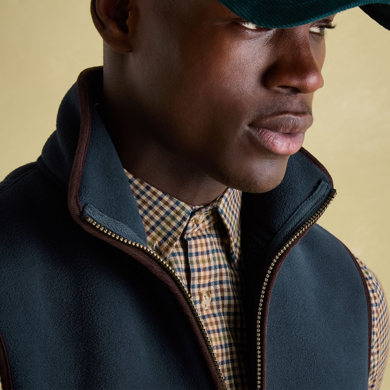 Joules Men's Greenfield Fleece Gilet - Navy-4