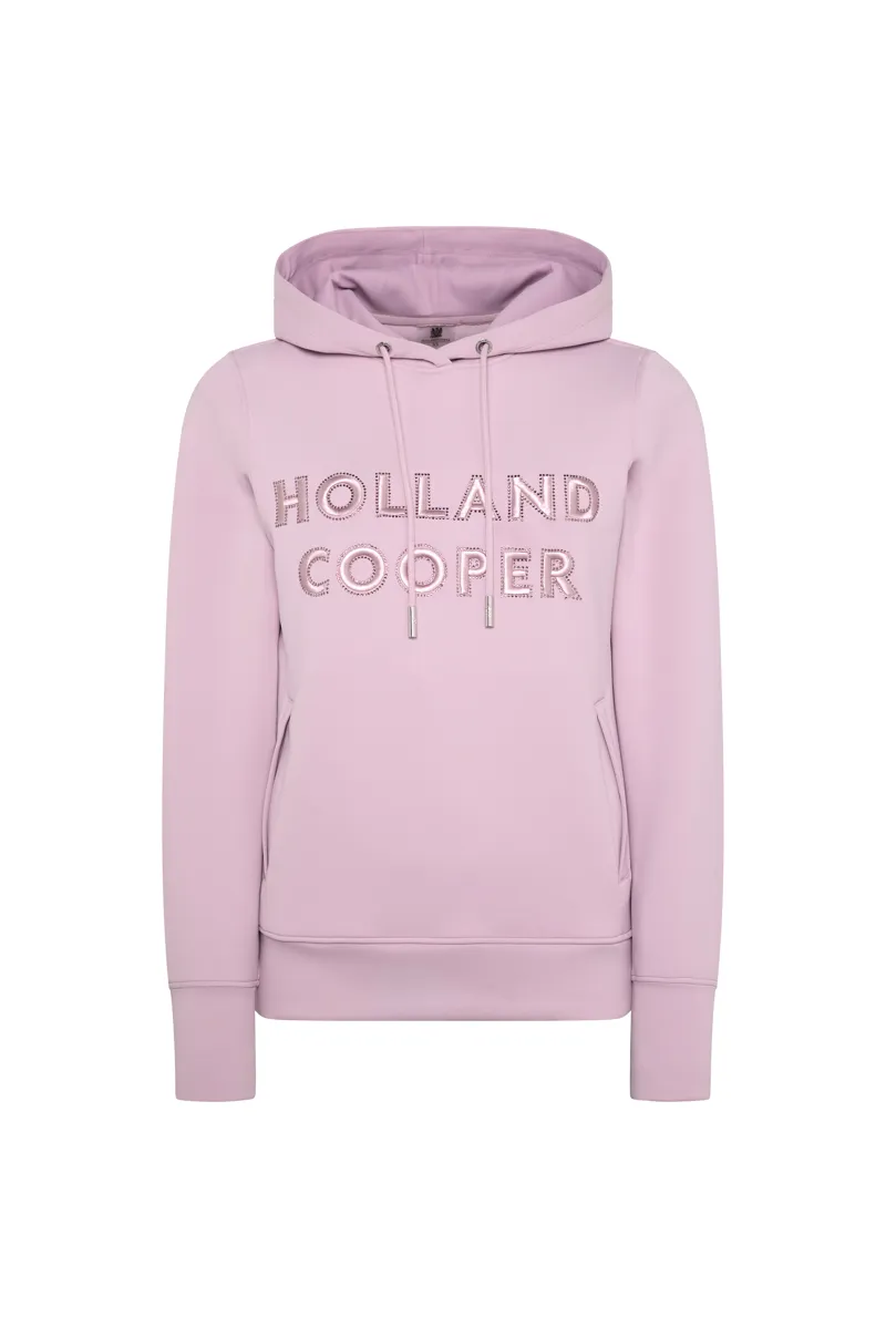 Holland Cooper Crystal Hoodie - Dawn Pink-4