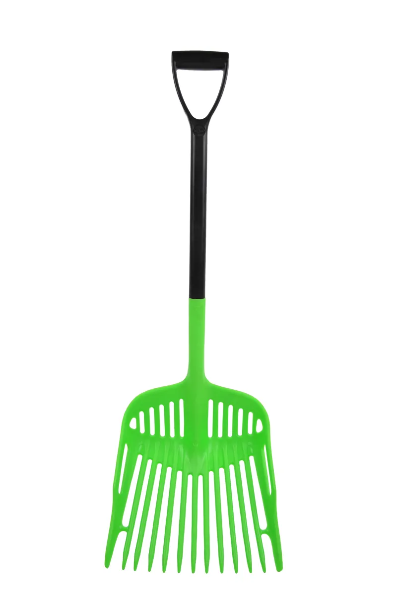Harold Moore Shavings Fork with D-Grip Handle - Green