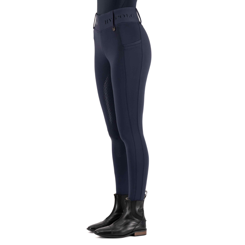 HV Polo Ladies Favourite Summer Full Grip Riding Tights - Navy