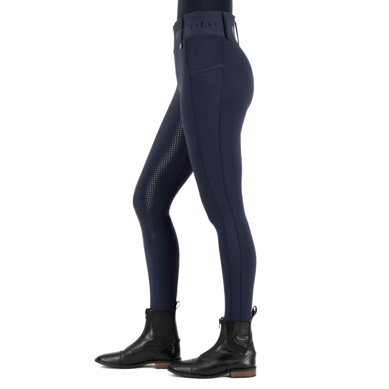 HV Polo Ladies Favourite Summer Full Grip Riding Tights - Navy-4