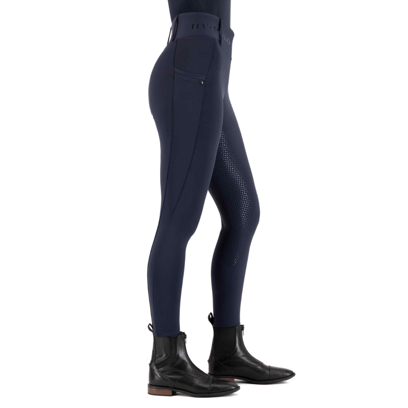 HV Polo Ladies Favourite Summer Full Grip Riding Tights - Navy-3