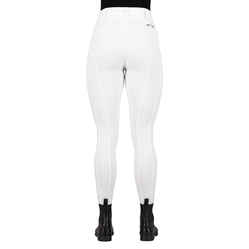 HV Polo Ladies Evi Full Grip Riding Tights - White-1