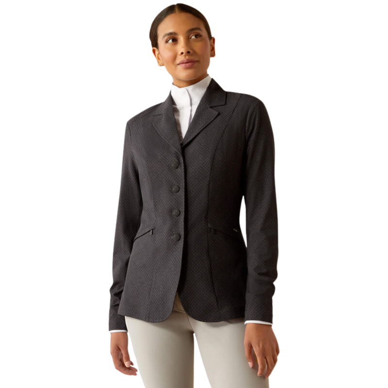Ariat Women's Artico 2.0 Long Sleeve Show Coat - Herringbone Print