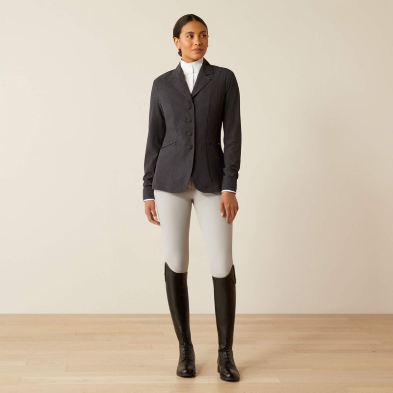 Ariat Women's Artico 2.0 Long Sleeve Show Coat - Herringbone Print-4