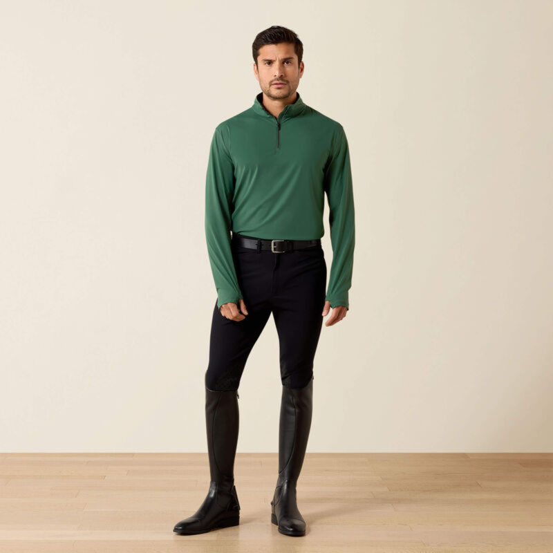 Ariat Men's SolVeil 1/4 Zip Base Layer - Monstera-4