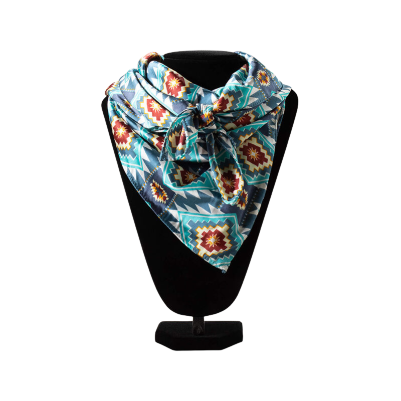 Ariat ADT Southwest Print Wild Rag - Blue
