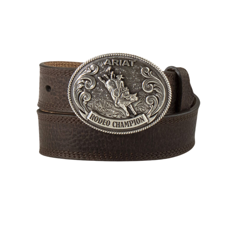 Ariat Youth Rodeo Champ Buckle Belt - Brown