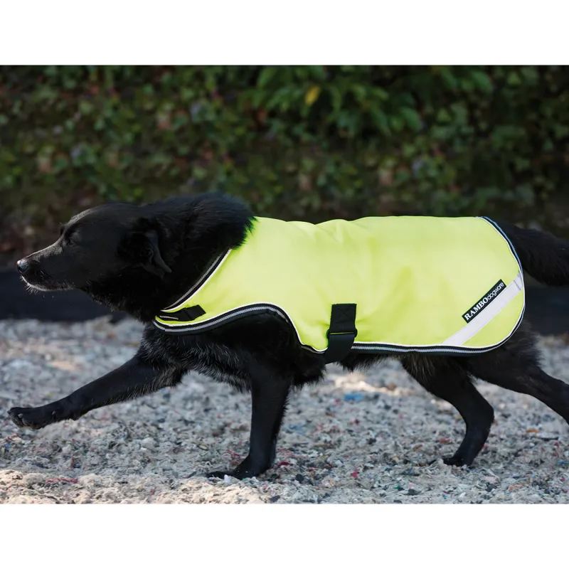 Horseware Rambo Reflective Dog Rug Coat - Yellow