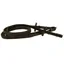 Horseware Rambo Micklem Rubber Reins with Brass Fittings - Black