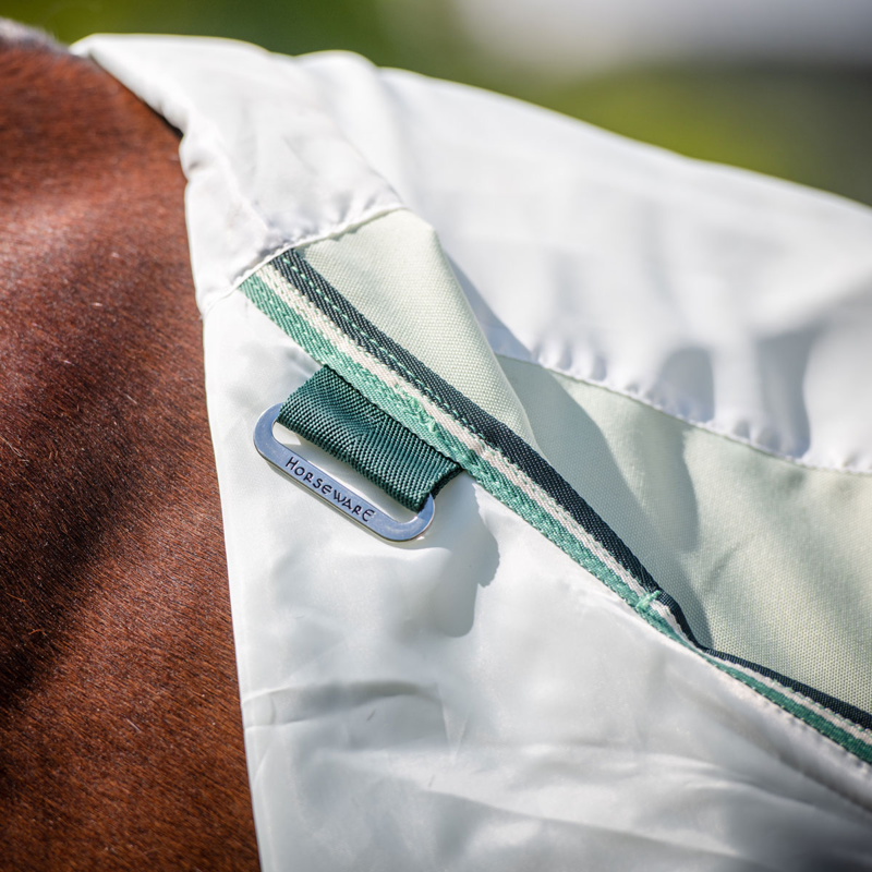 Horseware Rambo Hoody Sweet Itch Fly Rug - Green/Sage/Beige-1