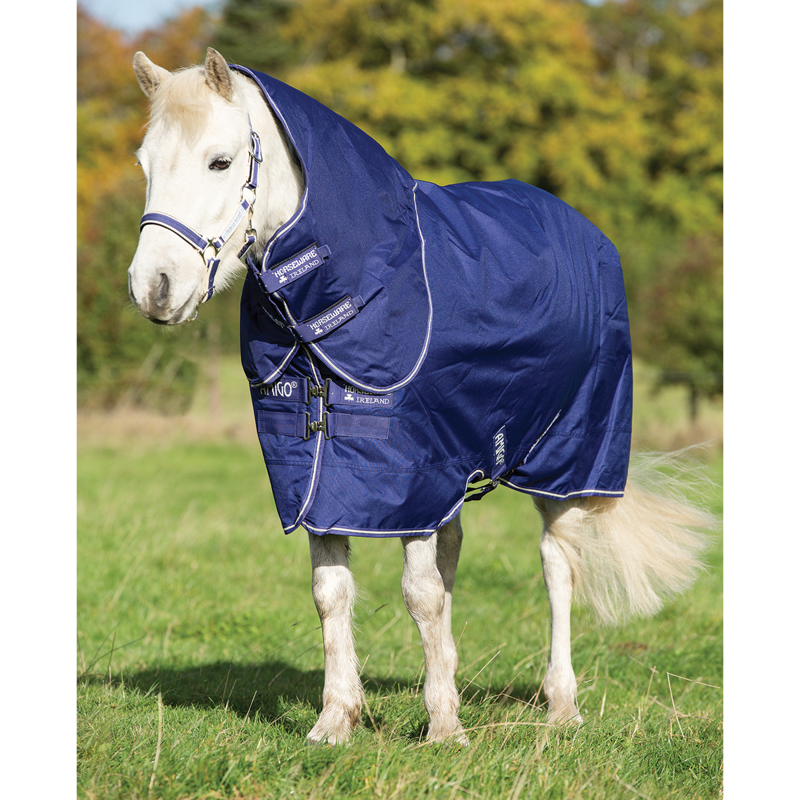 Horseware Amigo Hero 900 Pony Plus 200g Turnout Rug - Atlantic Blue/Ivory