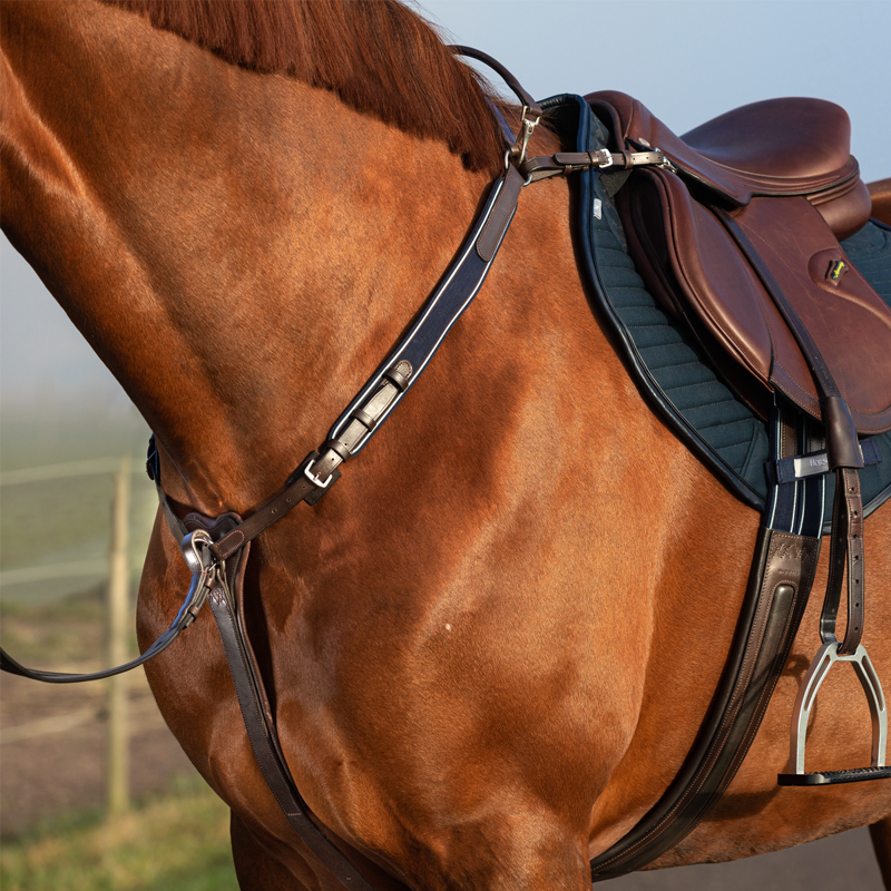 Horseware Rambo Micklem Breastplate Martingale - Brown-4