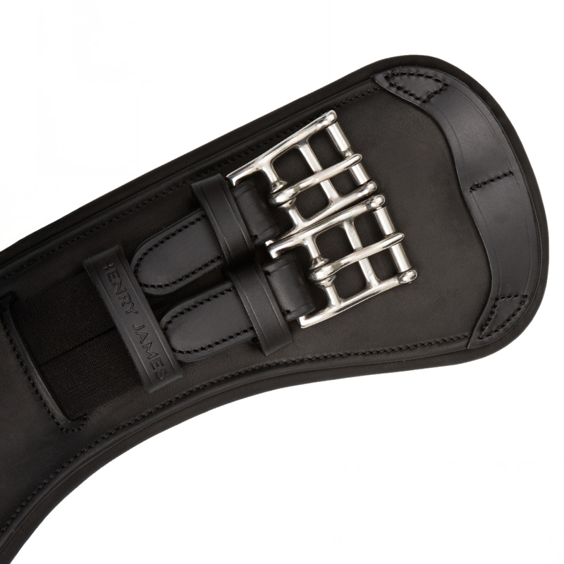 Henry James Curved Anatomic Short Girth - Black-3