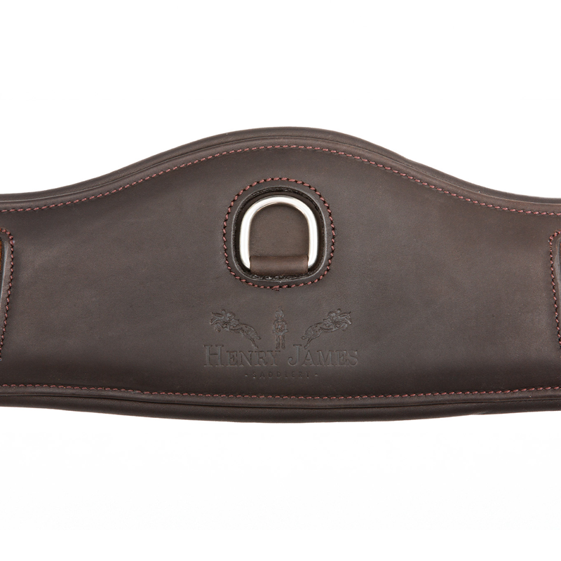Henry James Curved Anatomic Short Girth - Havana Brown-3